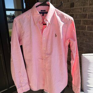 Women's Pink Ralph Lauren Button Down Blouse